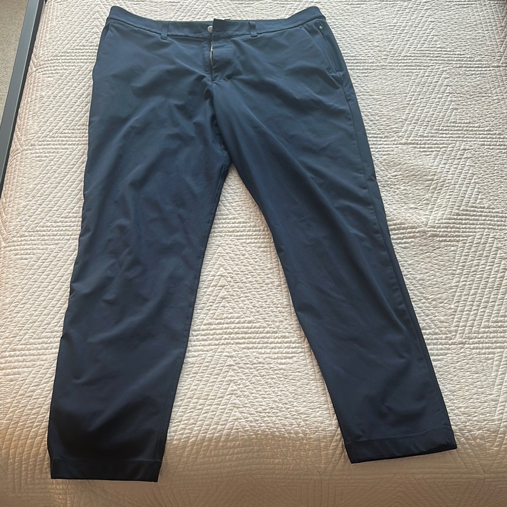 Lululemon Athletica Blue Dress Pants with Tapered Ankle